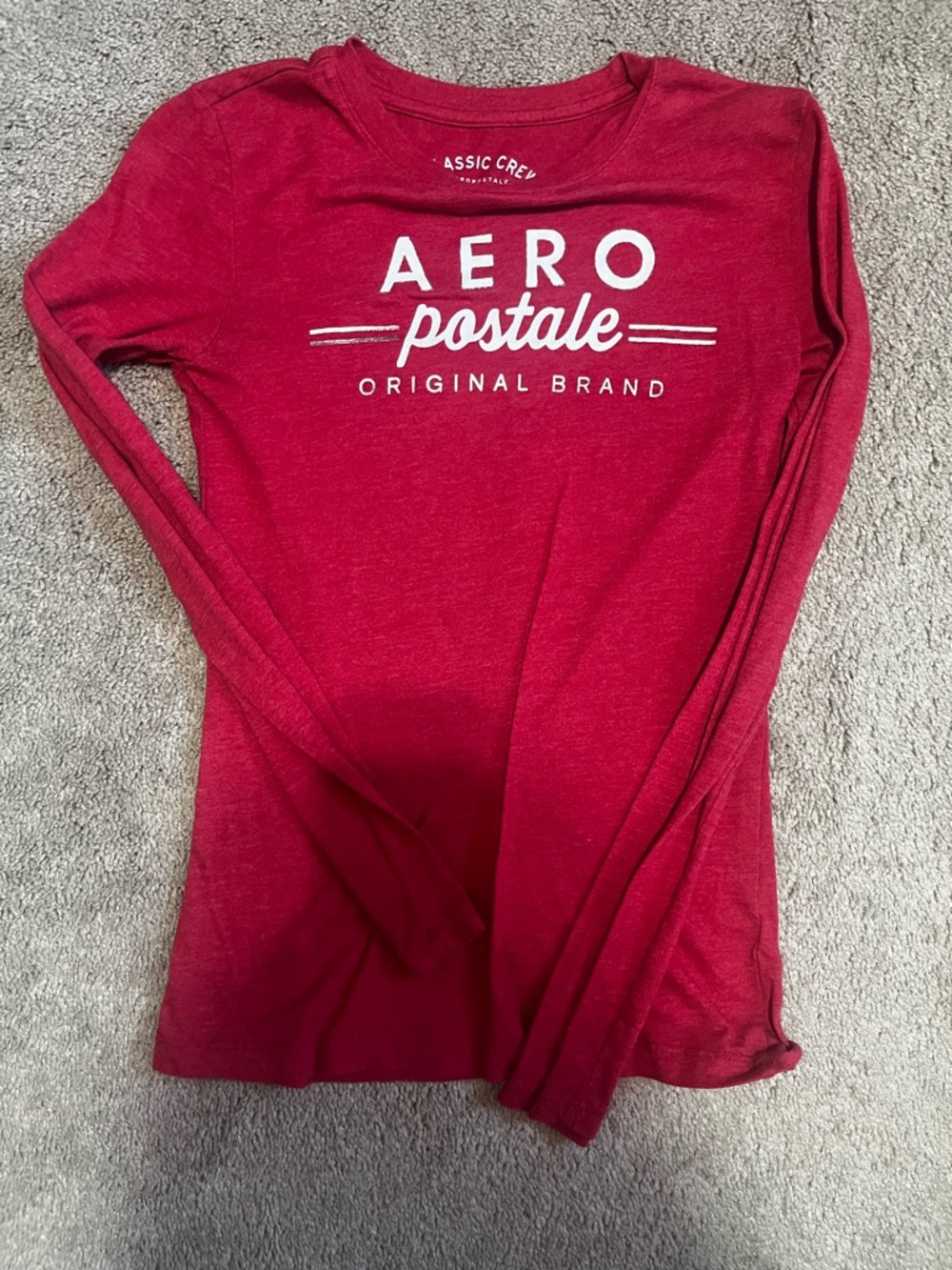 NWOT Aeropostale red long sleeve tee womens classic crew